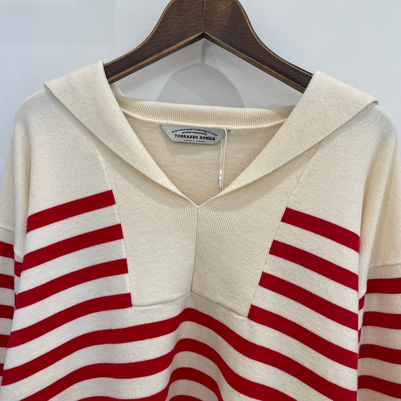 ドナ 10/7ライブ① セーラーカラーニットトップス (トラッツォドンナ