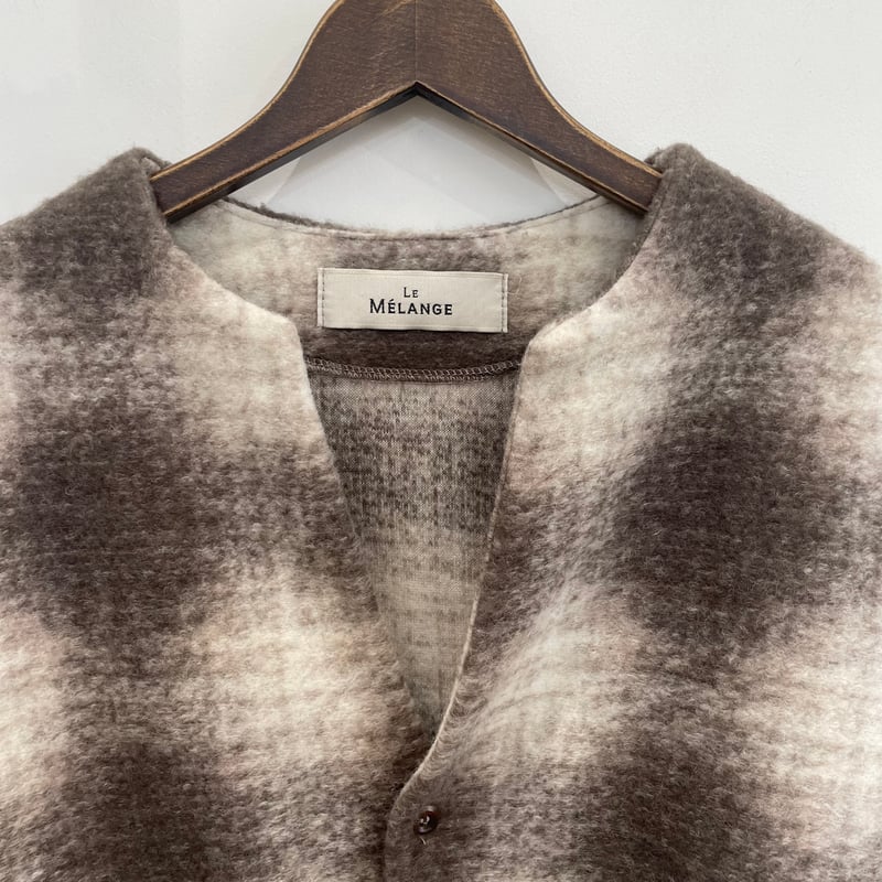 SENTDALEWOOL 大山シュンさんコラボ　モカ　Lサイズ 8/7ライブ① 後ろコクーンシルエットデザインカーデ