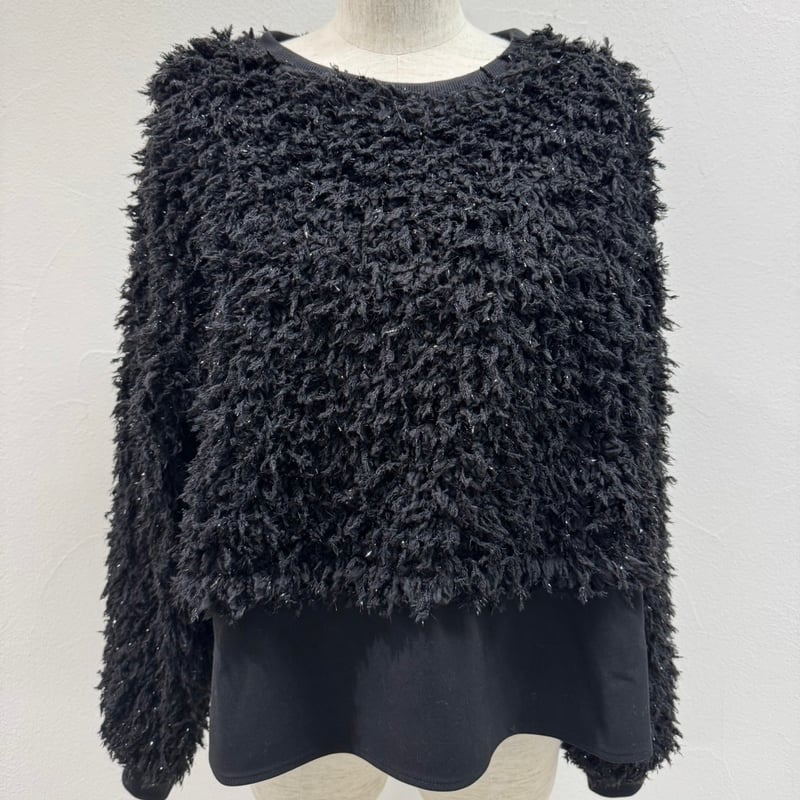 本発 11/18ライブ② ラメシャギーボアブラウス (シアントーキョー