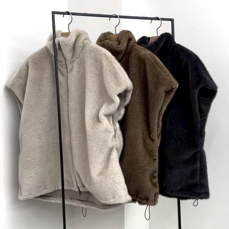 本発 ミンク風ファーベスト (クロシェ 562-84507) | ISHIKAWA-LABO