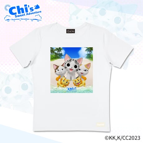 LOVE CATS!! こねこのチー ポンポンらー夏休み Tshirt Type-E