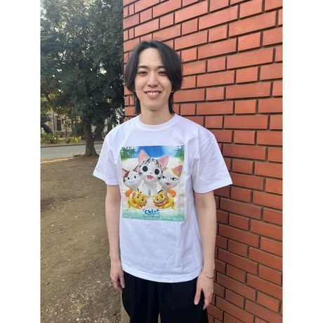 LOVE CATS!! こねこのチー ポンポンらー夏休み Tshirt Type-E