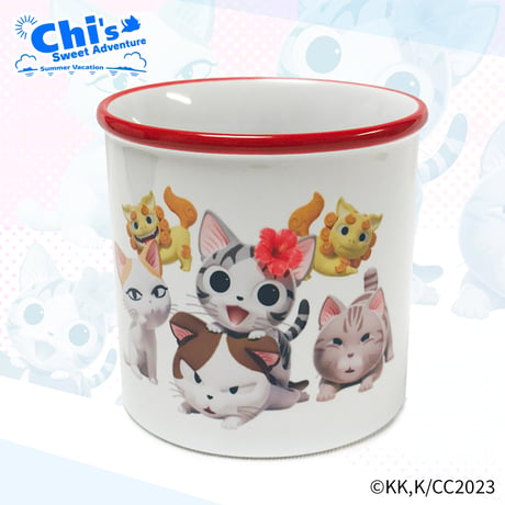 LOVE CATS!! こねこのチー ポンポンらー夏休み マグカップ