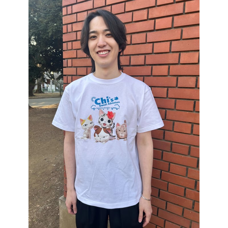 LOVE CATS!! こねこのチー ポンポンらー夏休み Tshirt Type-D | AD