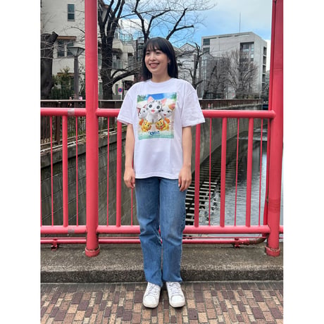 LOVE CATS!! こねこのチー ポンポンらー夏休み Tshirt Type-E