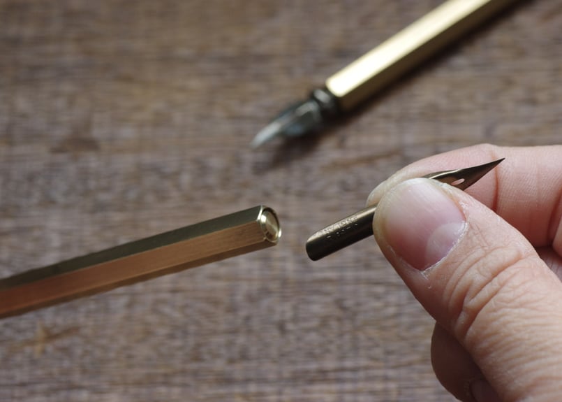 Brass Nib Holder #101 “Graphite” | PAPYRUS文具店