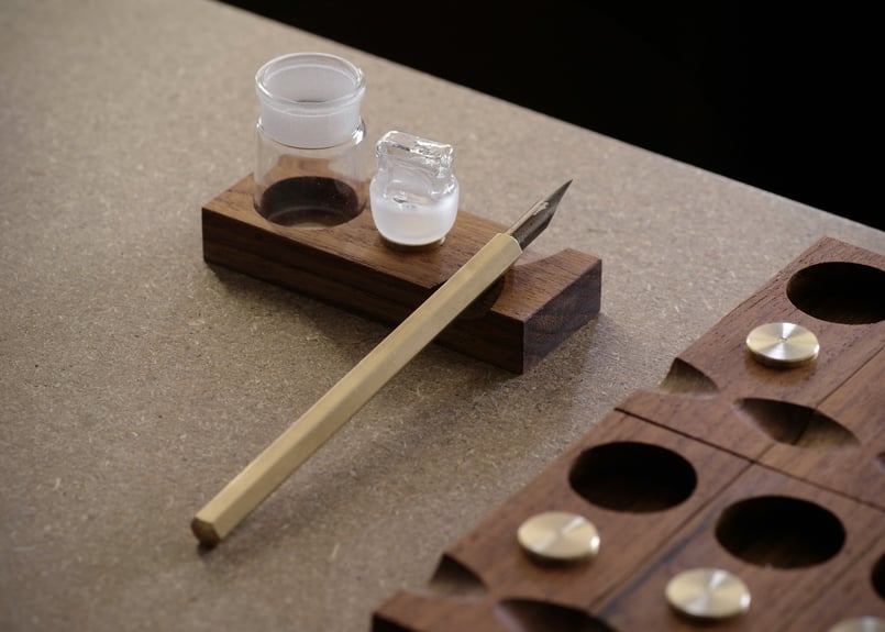 Brass Nib Holder #101 “Graphite” | PAPYRUS文具店