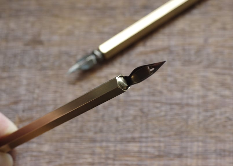 Brass Nib Holder #101 “Graphite” | PAPYRUS文具店
