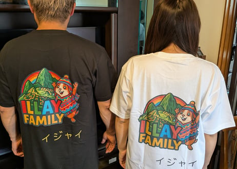 ILLAYFamilyＴシャツ 紺　M　Lサイズ