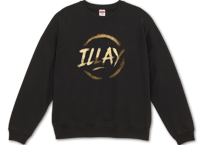 Rey デザイン　ILLAY 秋冬新作　トレーナー 黒　サイズ　M 　 L　 XL