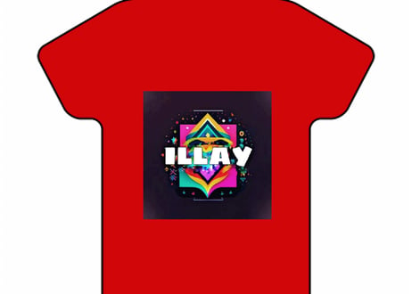 Ｔシャツ柄両面キーホルダー