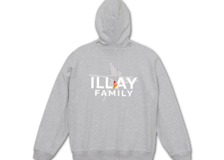 Rey デザイン　ILLAY 秋冬新作　パーカーグレー　 ナスカ　サイズ　M 　 L　 XL