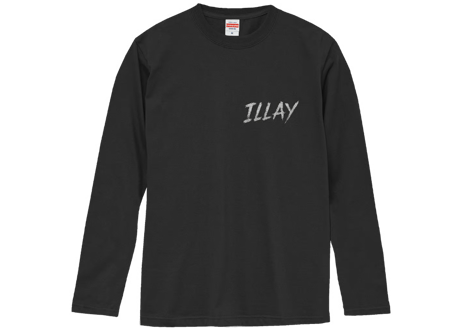 Rey デザイン　ILLAY 秋冬新作　ロンT 黒　サイズ　M 　 L　 XL