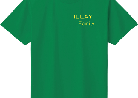 ILLAYFamily Ｔシャツ　緑　　Lサイズ