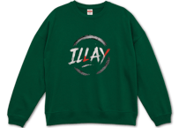 Rey デザイン　ILLAY 秋冬新作　トレーナー緑　サイズ　M 　 L　 XL