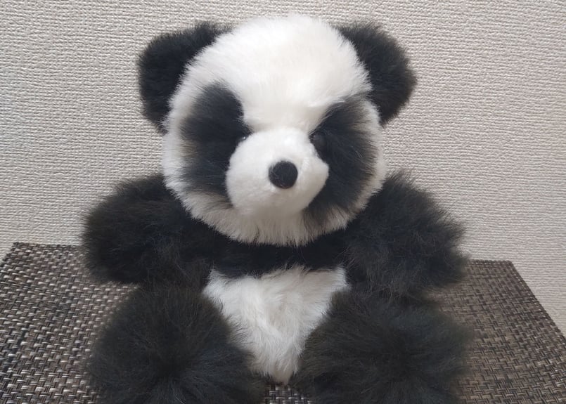 ベビーアルパカ100%パンダ人形🐼 | 南米音楽ILLAY（イジャイ）official