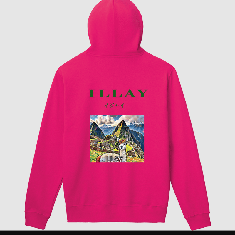 ILLAYオリジナルロゴアルパカパーカー 限定2枚サイズXL ILLAYオリジナルロゴアルパカパーカー 限定2枚サイズXL