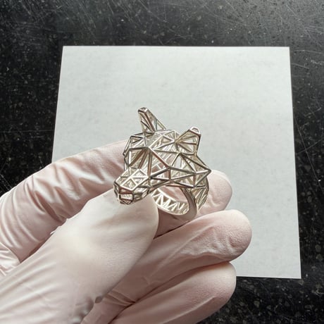 Wolf Mesh Ring