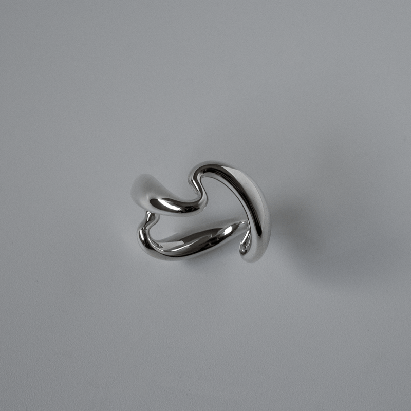 Wave Link Ring - r0030 | Grayscale