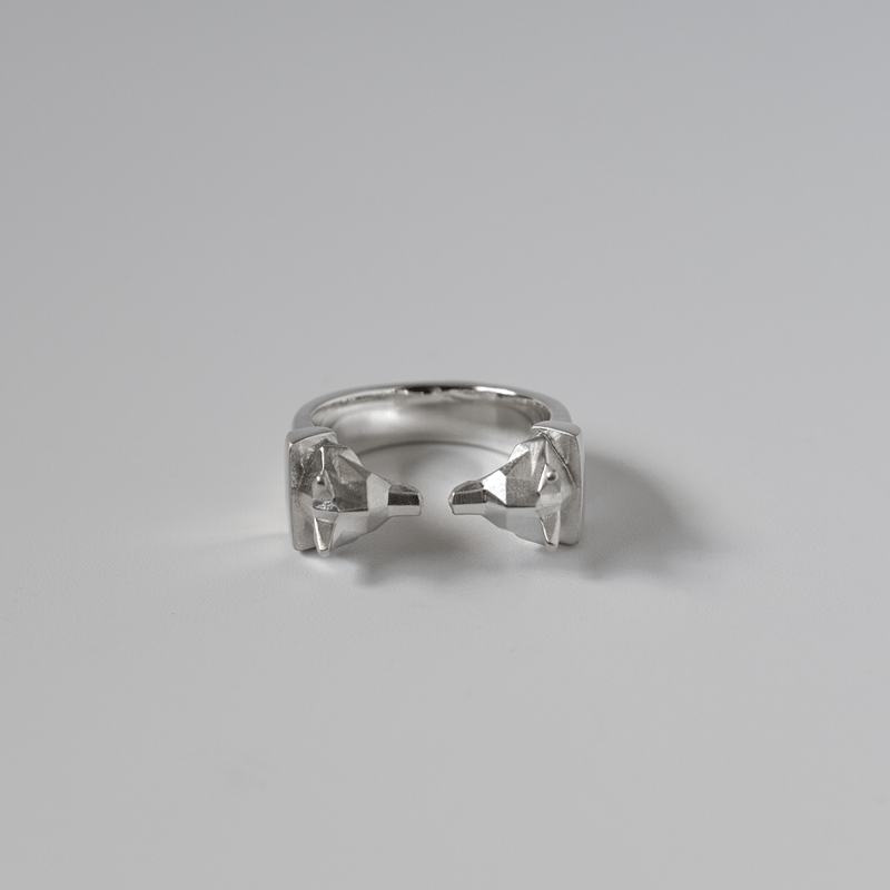 Wolf Face Ring - r0031 【次回販売】10月31日から | Grayscale