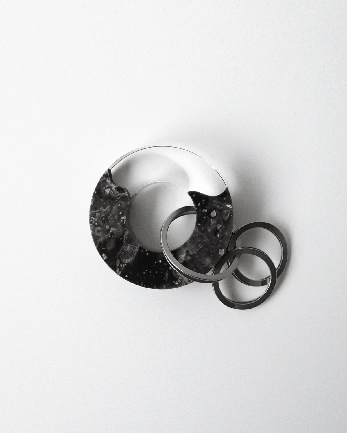 ア*リ様 Grayscale マーブル ドーナツ キーリング fit=scale-down,w=1200