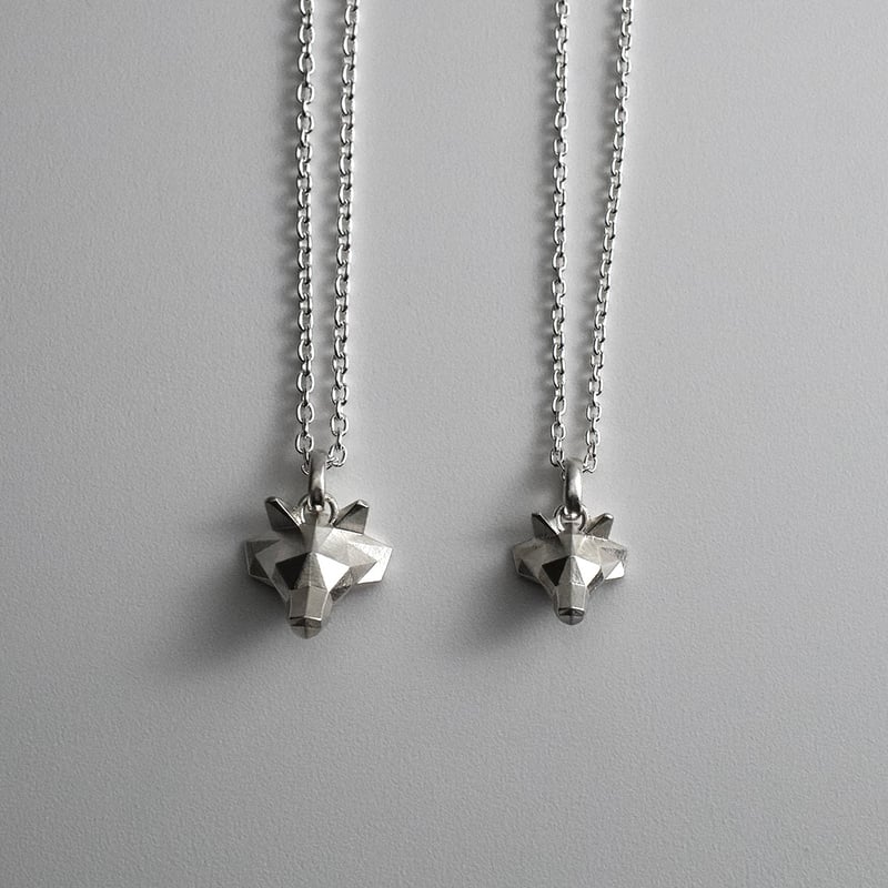 Wolf Pendant | Grayscale