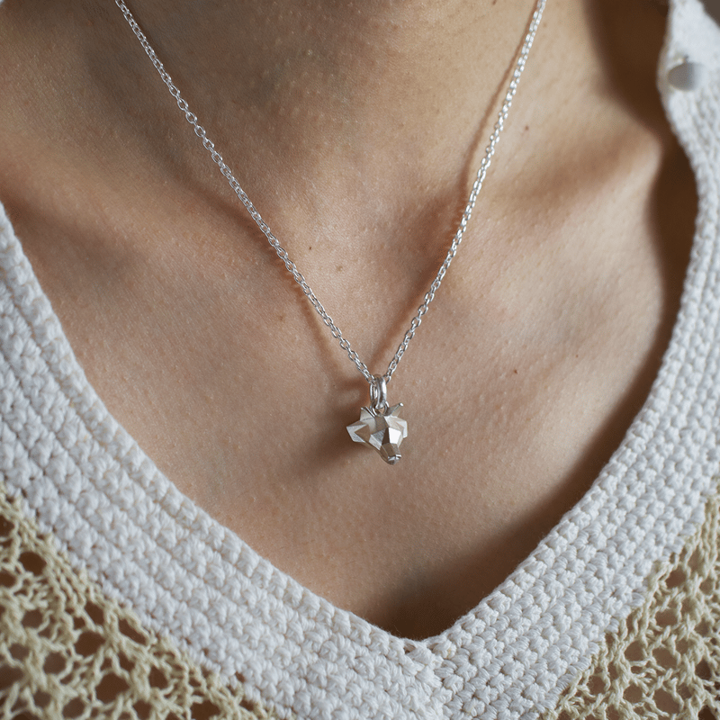Wolf Pendant | Grayscale Wolf Pendant | Grayscale