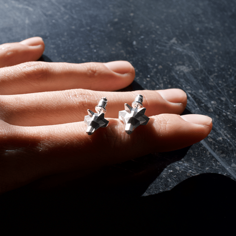 ピアス　No.4437 p0014 [ウルフピアス]（次回販売はInstagram・LINEにて告知します