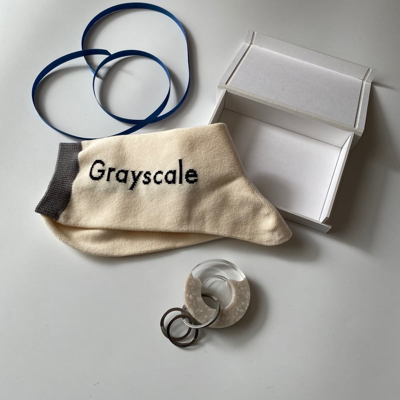 マーブル ドーナツ キーリング（ベージュ） | Grayscale