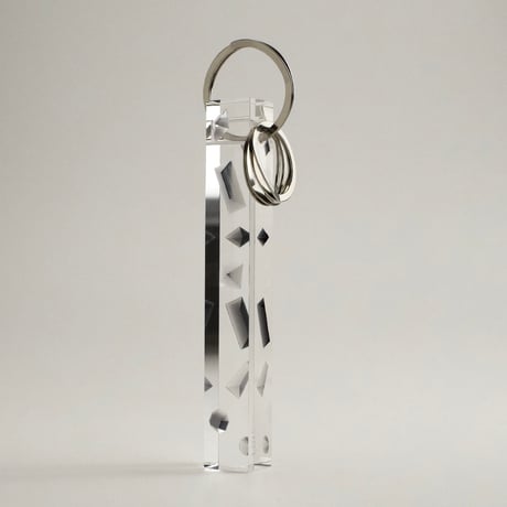 Facet Monochrome Keyring