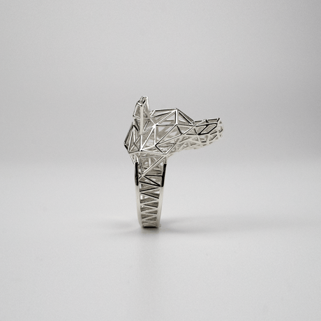 Wolf Mesh Ring