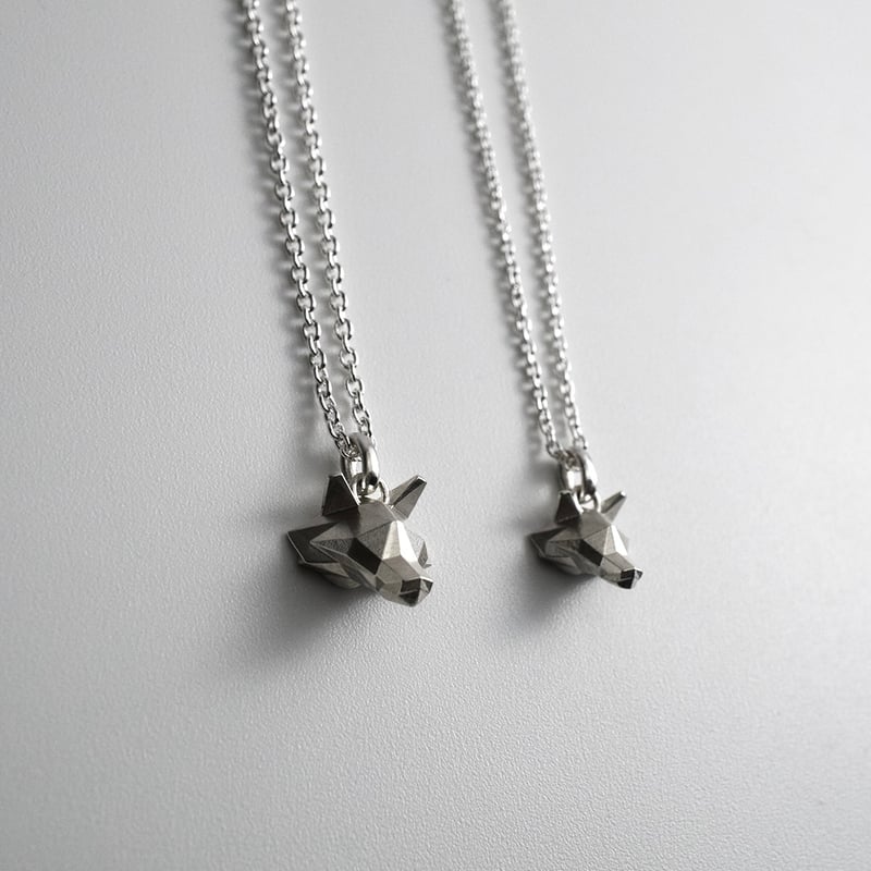 Wolf Pendant | Grayscale