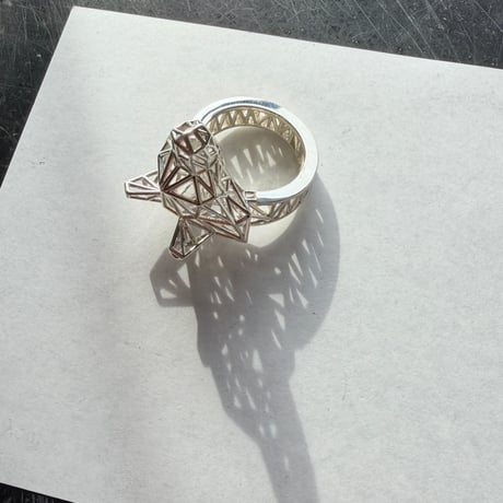 Wolf Mesh Ring