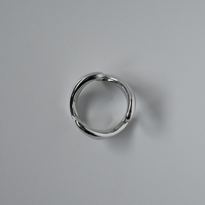 Wave Link Ring - r0030 | Grayscale