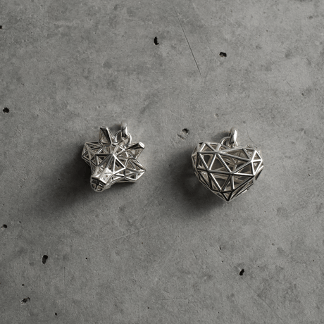 Heart Mesh Pendant