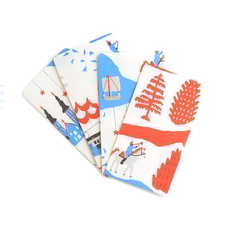 レトロ手拭い　Ⅰ 綴じ本仕立　変わり仕立折 レトロ手拭い Ⅰ 綴じ本仕立 変わり仕立折