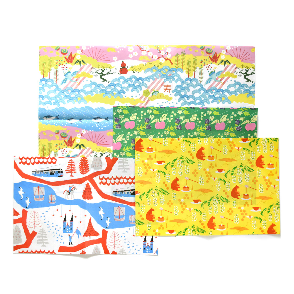 包装紙セット1枚ずつ×4種類 | Natsuki CAMINO ONLINE STORE
