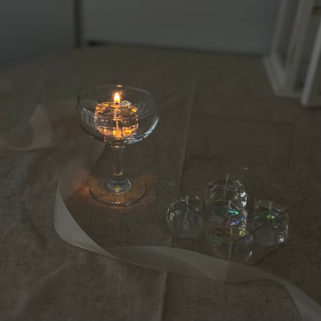 aurora clear candle 5個入