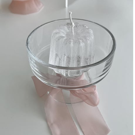clear cannele candle