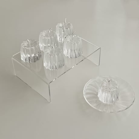 clear cannele candle