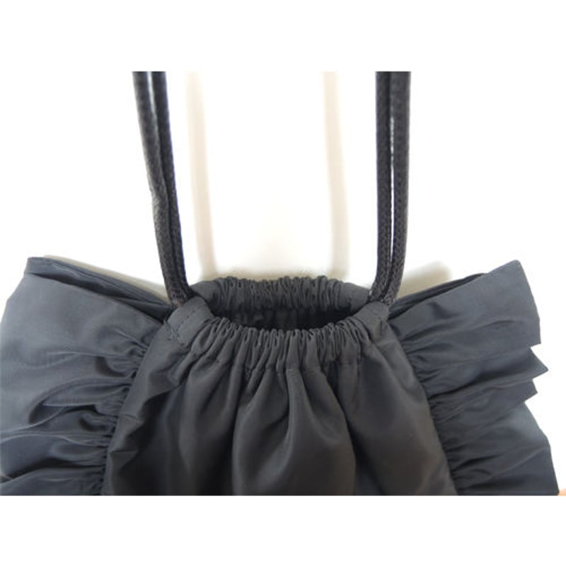 フリル巾着バッグ【Black】 | Lara&Heart