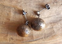 【紙の実】玉ピアス【銀・中】