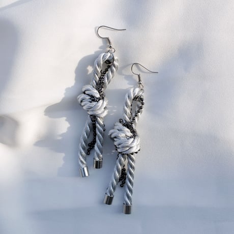 Rose pierce/earring-04 (silver)