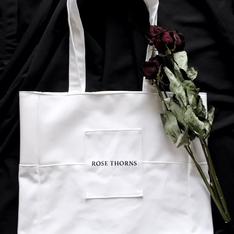 leather docking tote bag | ROSE THORNS