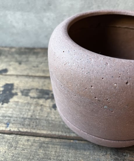 Tire Pot / Red clay (Φ14cm)