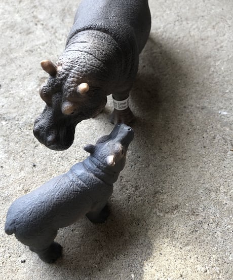 Schleich  2set  カバの親子