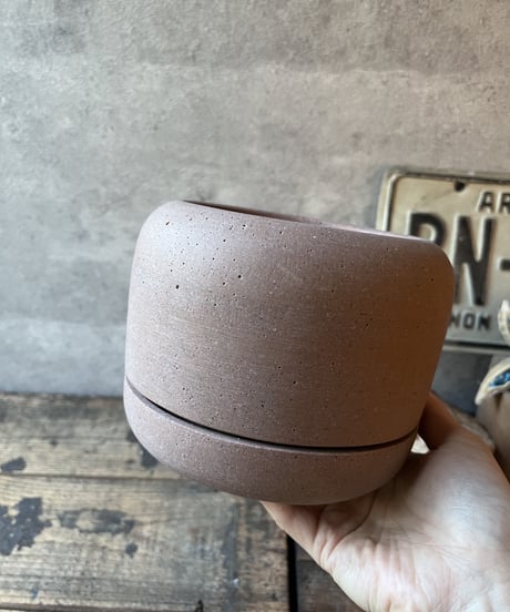 Tire Pot / Red clay (Φ14cm)