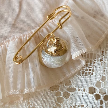 [ハンドメイドブローチ/B-002b] Marée