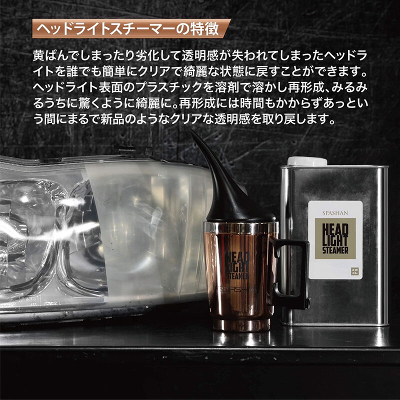 ヘッドライトクリーナー3 溶剤＆専用ポット セット | AUTOLUX