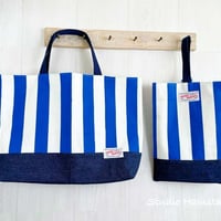 ブルーストライプ セット